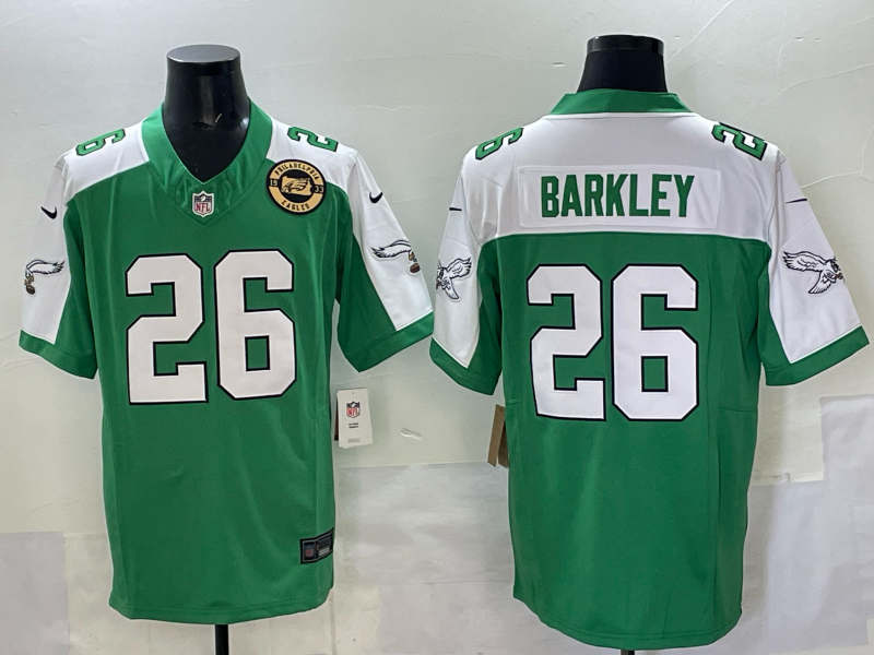 Men 2025 Philadelphia Eagles #26 Barkley green Nike Limited NFL Jersey style 009->toronto blue jays->MLB Jersey